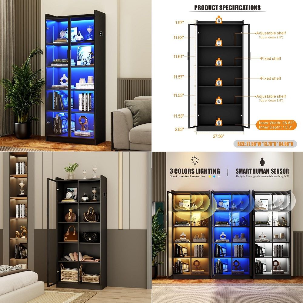Lighting & Home Decor Studio Photos - Vetrina con Ripiani Regolabili, Libreria Alta