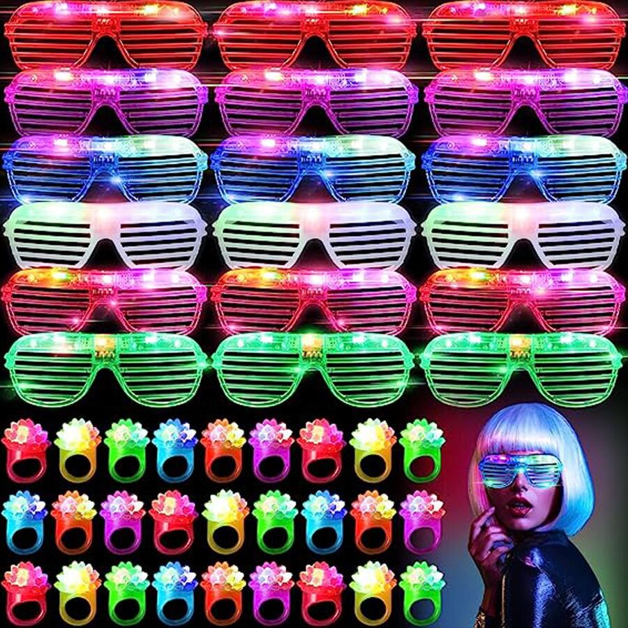 Lighting Jockey - 10-50PCS Occhiali LED Occhiali illuminati 6