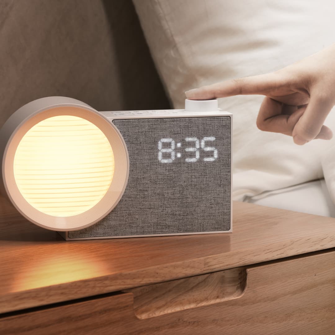 Lighting Decor Bedroom - WILIT Luce Notturna LED con Sveglia,