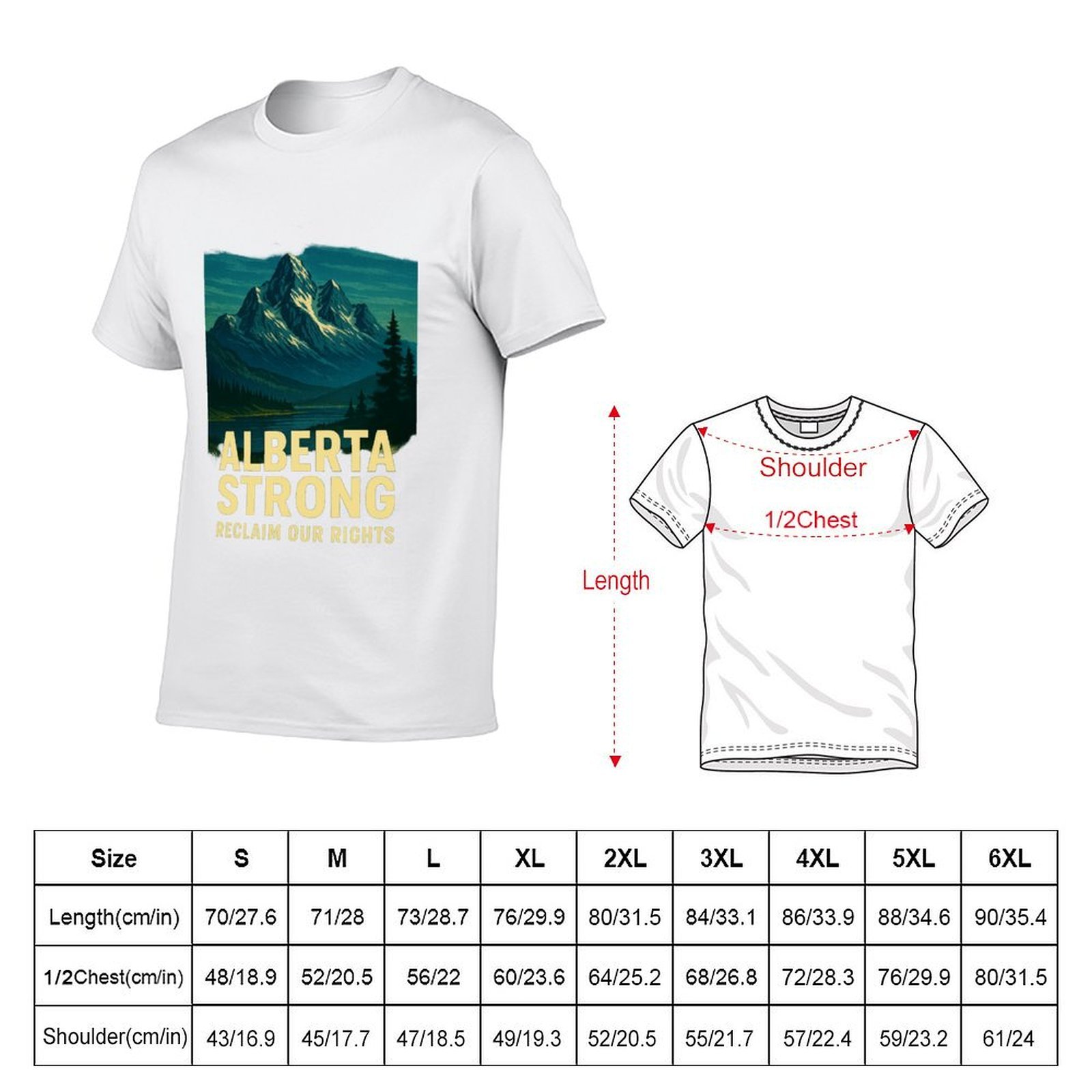 Alberta Strong T-shirt casual  - Alberta Lighting & Decor Photos recensione e prezzo