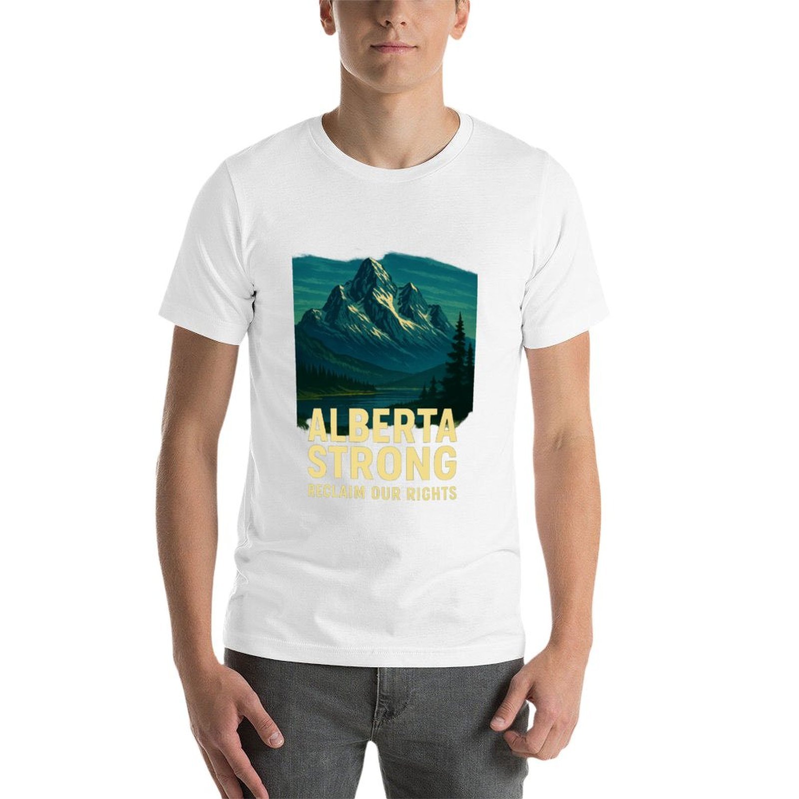 Alberta Strong T-shirt casual  - Alberta Lighting & Decor Photos recensione e prezzo