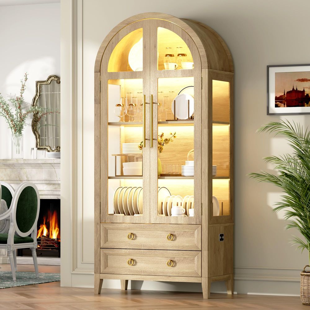 Vetrina ad arco 71 con ante in - Lighting & Home Decor Studio Photos recensione e prezzo
