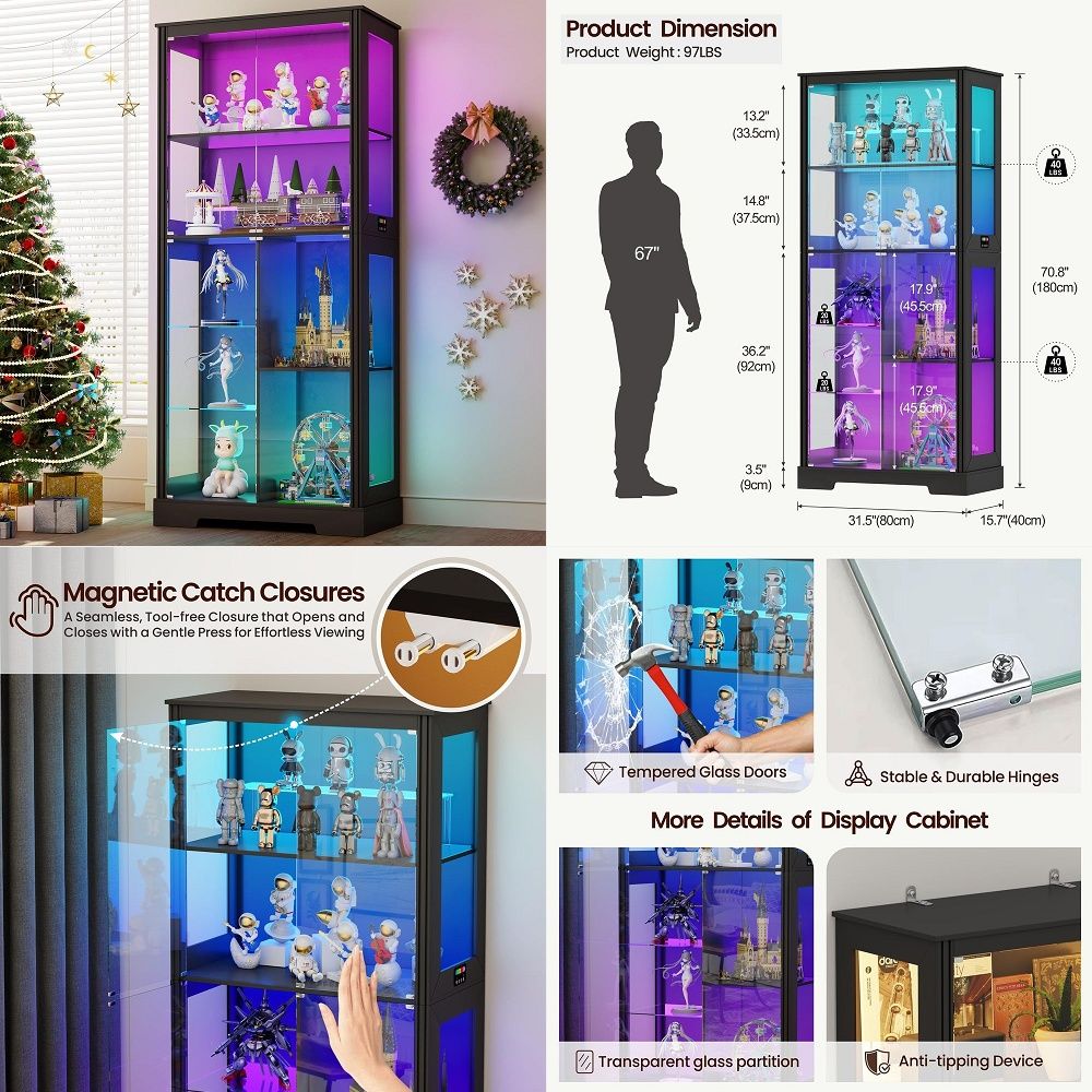 Vetrina Angolare Illuminata co - Lighting & Home Decor Studio Photos recensione e prezzo