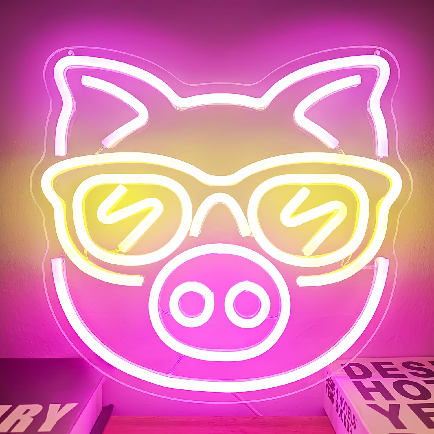 Maiale rosa con occhiali giall - Outdoor Lighting Decor Ideas recensione e prezzo