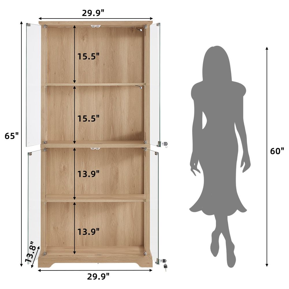 Vetrina in vetro stile rustico - Lighting & Home Decor Studio Photos recensione e prezzo