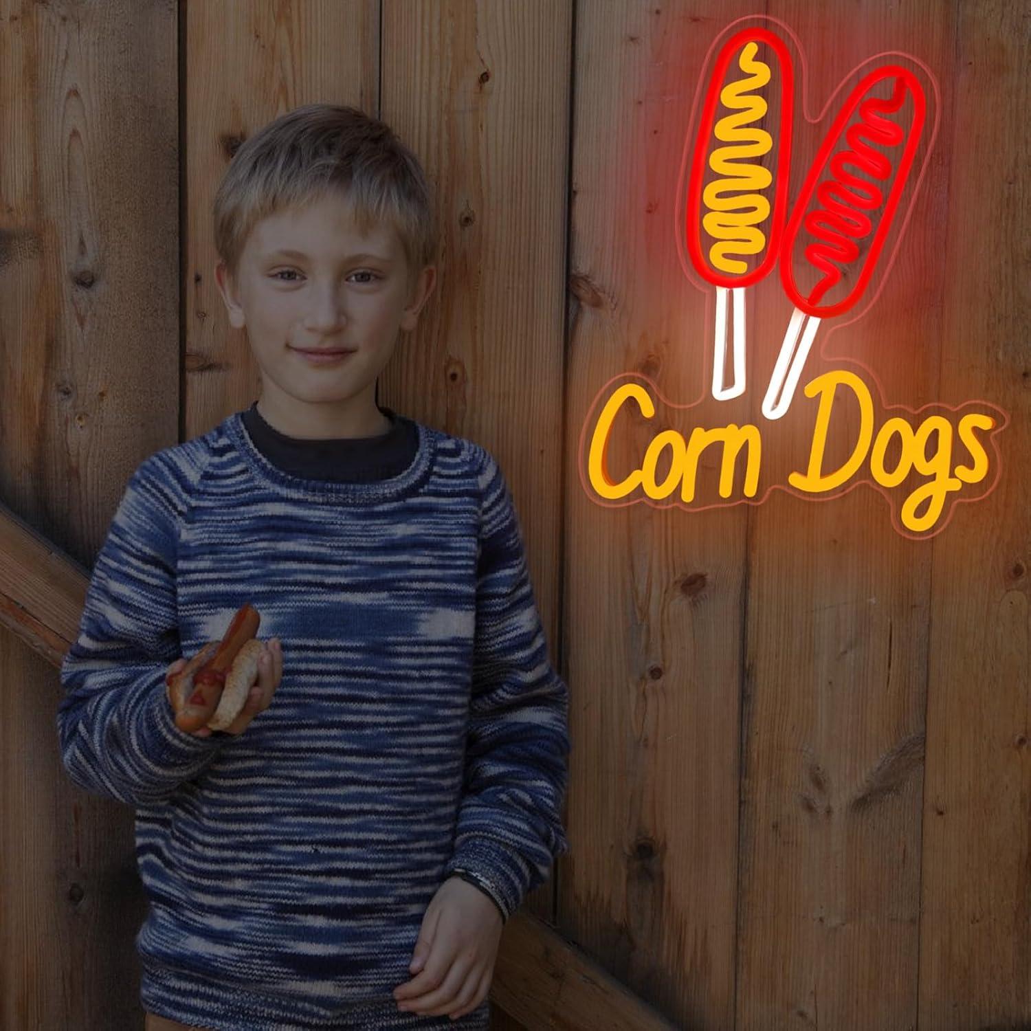 Insegna al Neon Corn Dog, Luci - Wall Decor Lighting recensione e prezzo