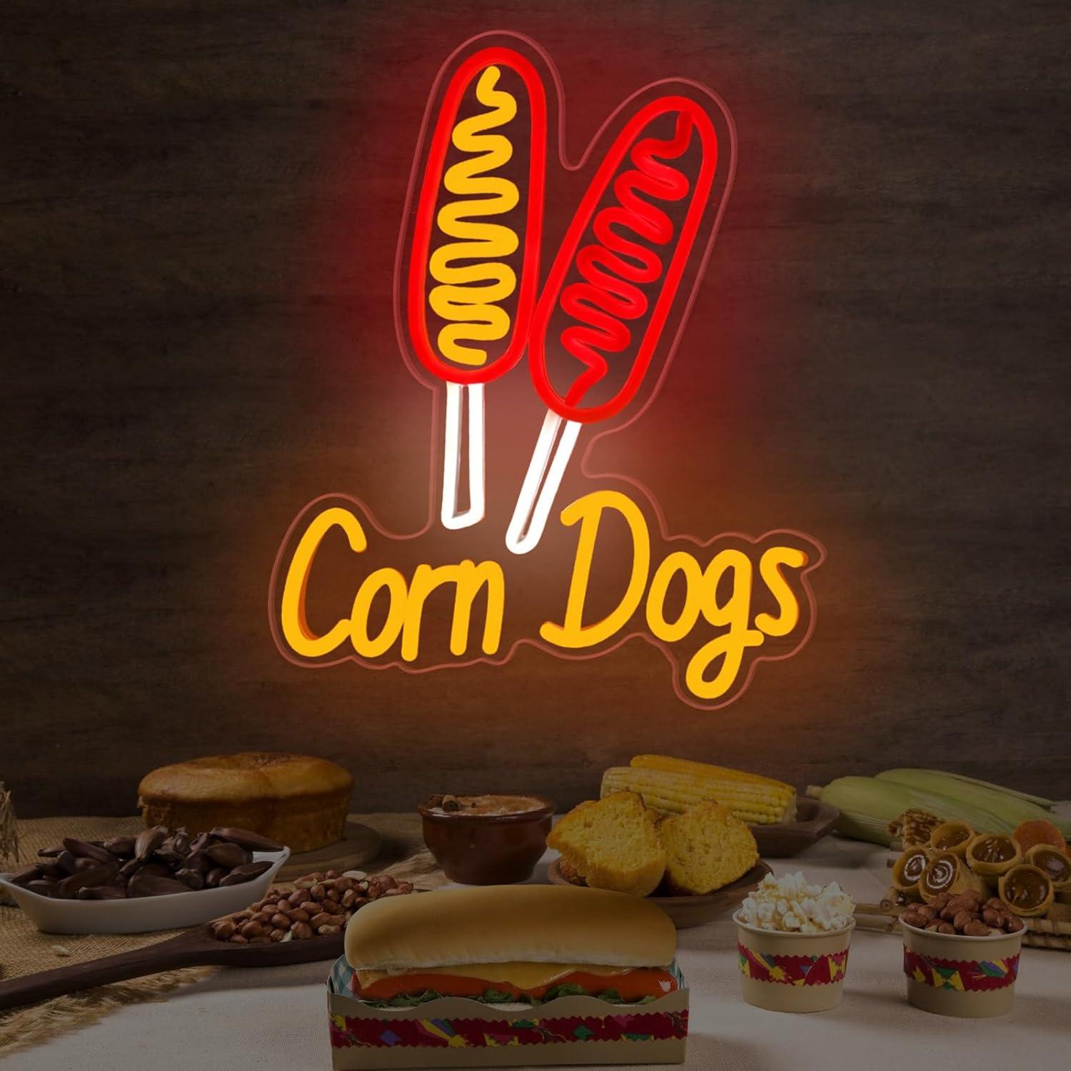 Insegna al Neon Corn Dog, Luci - Wall Decor Lighting recensione e prezzo